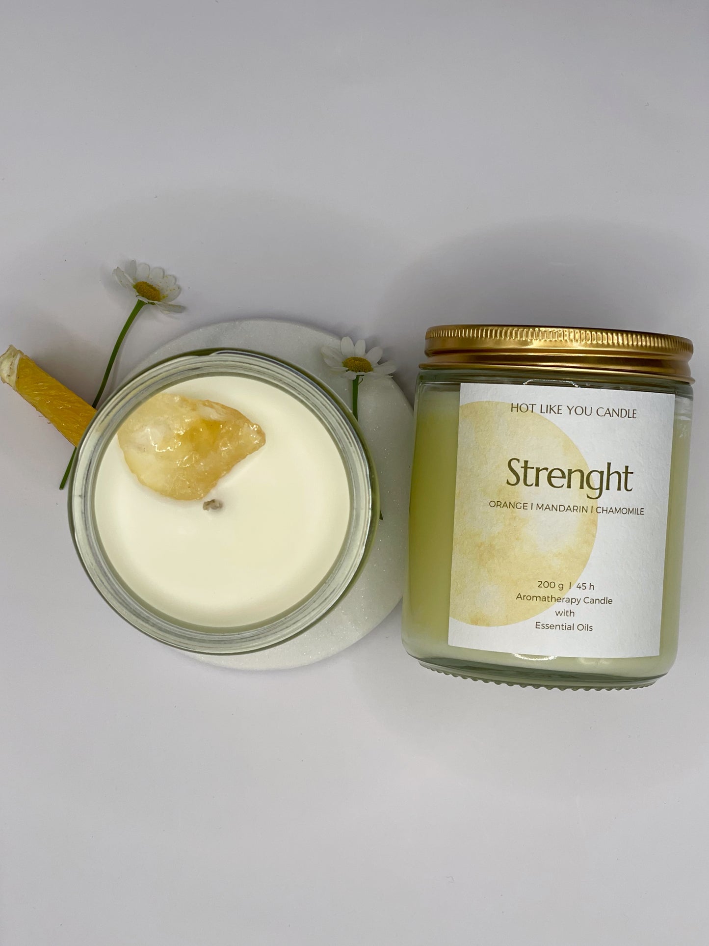 Strenght – Solar Plexus Chakra Manifestation Candle