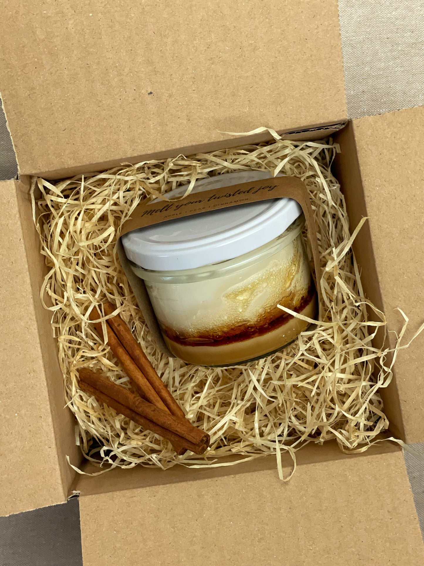 Melt Your Twisted Joy soy candle - apple pie