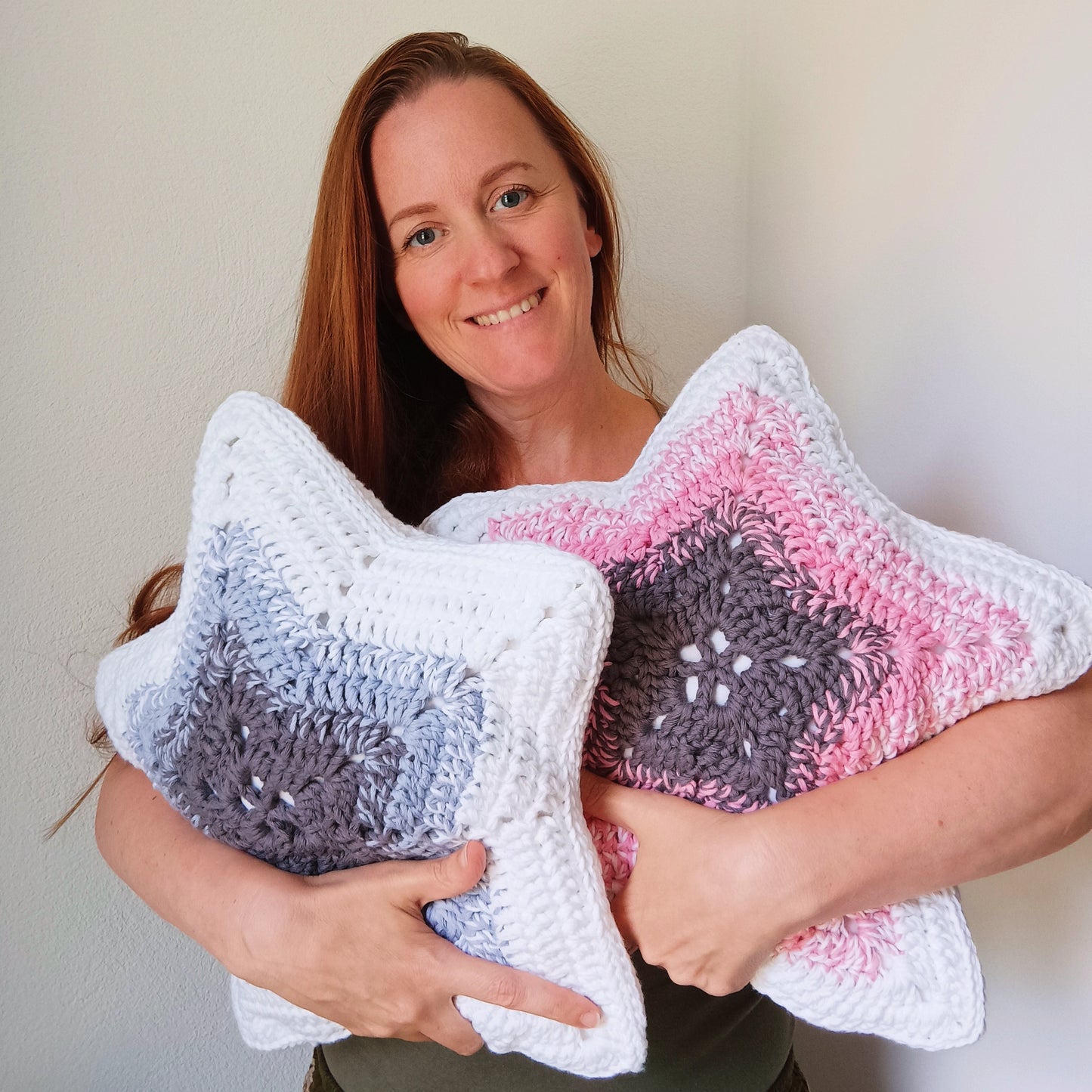 Star crotchet pillow