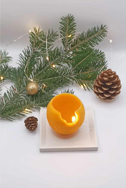 Natural beewax candles