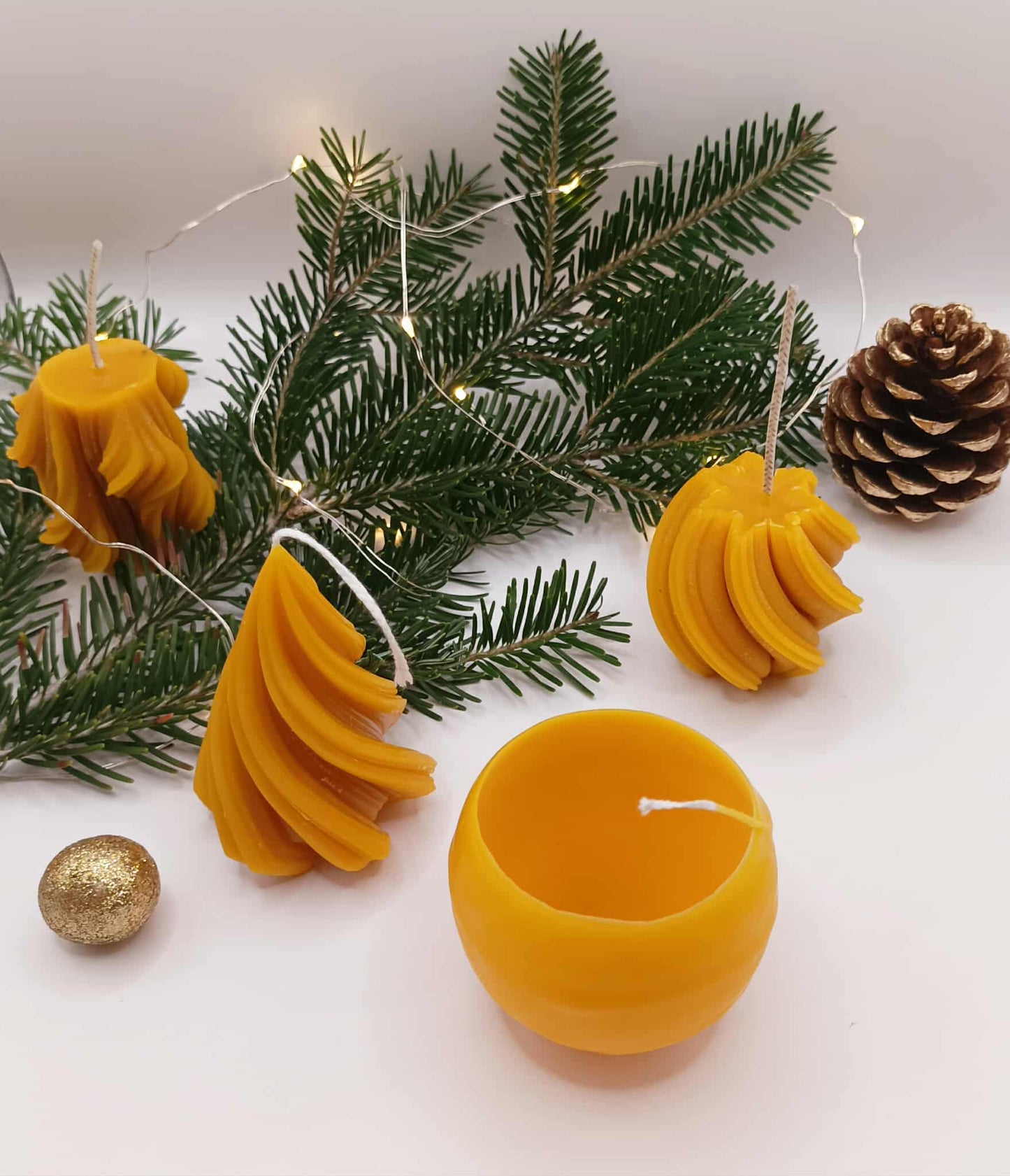 Natural beewax candles